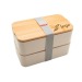 Product thumbnail Double compartment bento with bamboo lid 1