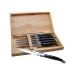 Product thumbnail Set of 6 laguiole table knives in buffalo horn 0