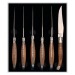 Set de 6 couteaux de table 'Tradition', olivier, couteau de table promotional