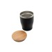 Double wall mug with bamboo lid 330ml, Insulated travel mug promotional