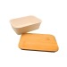 Bento 'Ikoma', black, with bamboo lid, Lunch box and box lunch promotional