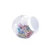 pot avec trombones multicolores, trombone promotional