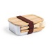 Product thumbnail Bamboo and metal lunchbox  1