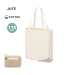 Product thumbnail Jute and cotton folding tote bag 4