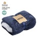 Product thumbnail  Soft and warm blanket in coral fleece and sherpa 440g/m2 0