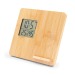 Chargeur sans fil en bambou 10W, station météo - Kahele wholesaler