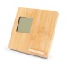 Chargeur sans fil en bambou 10W, station météo - Kahele wholesaler