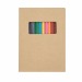 Set de crayons de couleur, carnet de notes - Paddy wholesaler
