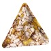 Organic corn crispy triangles in promotional bag, aperitif cake promotional