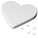 Distributeur de pastilles de menthe Coeur, coeur  promotional