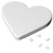 Distributeur de pastilles de menthe Coeur, coeur  promotional
