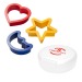 Sweet biscuit cutter set with case, cookie cutters promotional
