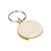 Porte-clés en copeaux de bois Rond wholesaler