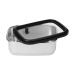 Boîte en acier inoxydable avec couvercle en verre 550 ml, boîte repas promotional