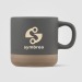 Terra - Tasse en céramique à base d'argile de 350ml Sérigraphie, Tasse promotional