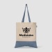 Quebec - Sac fourre-tout en coton recyclé bicolore 140 g/m² Sérigraphie, Tote bag promotional
