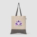 Quebec - Sac fourre-tout en coton recyclé bicolore 140 g/m² Sérigraphie, Tote bag promotional