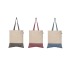 Quebec - Sac fourre-tout en coton recyclé bicolore 140 g/m² Sérigraphie, Tote bag promotional