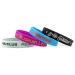 Printed silicone bracelets, large / adult size wholesaler