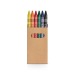 Box 6 wax crayons, Grease pencil and wax crayon promotional