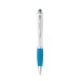 Bicolor stylus with metal clip, Pen with stylus for touch screen promotional
