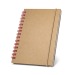 Spiral hard cover notepad - 60 lined recycled sheets wholesaler