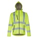 Product thumbnail THC ZAGREB WORK. Men's high visibility technical softshell with removable hood 5