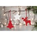 Product thumbnail Set of 3 Christmas decorations 3 different designs 3