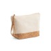 Cork and cotton toiletry bag, toiletry kit promotional