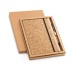 Cork notepad with pen and FSC paper wholesaler