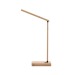 Bamboo lamp with cordless charger wholesaler