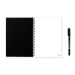 INFINITEBOOK PLAIN A5. Infinitebook with soft cover and 15 plain whiteboard pages, notebook promotional