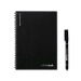 Infinitebook A5 couverture souple et 15 pages lignées pour tableau blanc, cahier promotional