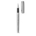 ELLA. Parure de stylo roller et stylo bille en acier inoxydable recyclé à 53%, Parure avec stylo roller promotional