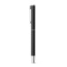 LEAH. Parure de stylo à bille et de roller en aluminium recyclé respectivement 53% et 94% recyclé avec clip, Parure avec stylo roller promotional