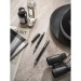 LEAH. Parure de stylo à bille et de roller en aluminium recyclé respectivement 53% et 94% recyclé avec clip wholesaler