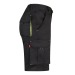VL HEMERA. Bermuda stretch bicolore, multipoches 240g/m², en coton 46%, EME 38% et polyester 16%, Short promotional