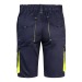 VL HEMERA. Bermuda stretch bicolore, multipoches 240g/m², en coton 46%, EME 38% et polyester 16%, Short promotional
