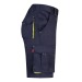 VL HEMERA. Bermuda stretch bicolore, multipoches 240g/m², en coton 46%, EME 38% et polyester 16%, Short promotional