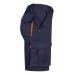 VL HEMERA. Bermuda stretch bicolore, multipoches 240g/m², en coton 46%, EME 38% et polyester 16%, Short promotional