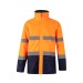 VL THEMIS LARGE. Parka bicolore 190g/m², en polyester 100%, avec finition PU, Parka promotional
