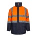 VL JUNO LARGE. Parka 4 en 1 bicolore 180g/m², en polyester 100% avec finition PU, Parka promotional