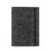BALDWIN. A5 notebook with 100% rPET recycled felt cover and lined pages wholesaler