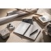 BALDWIN. A5 notebook with 100% rPET recycled felt cover and lined pages, notebook promotional