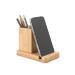 ERWIN. Desk set with mobile phone holder and cup wholesaler