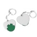 Porte-clés jeton 1€ coeur, jeton promotional