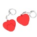 Porte-clés jeton 1€ coeur, jeton promotional