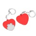 Porte-clés jeton 1€ coeur, jeton promotional