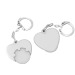 Porte-clés jeton 1€ coeur wholesaler