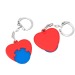 Porte-clés jeton 1€ coeur, jeton promotional